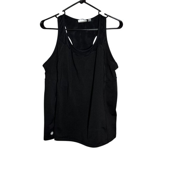Athleta Black Racerback Tank Top 1X Womens Activewear Lightweight & Breathable - Picture 1 of 7